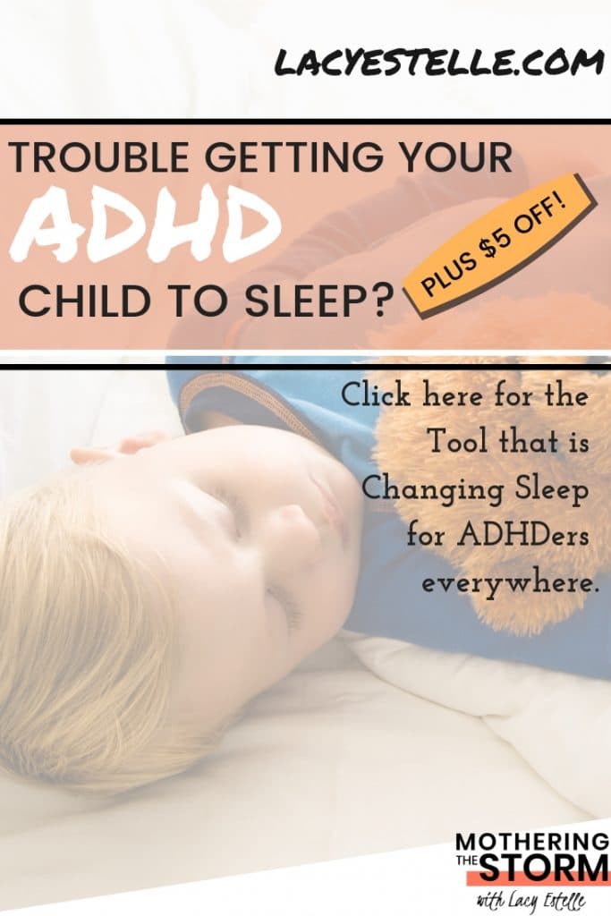 ADHD Sleep, ADHD lullaby, Fall asleep faster with ADHD, Lacy Estelle, Mothering the Storm