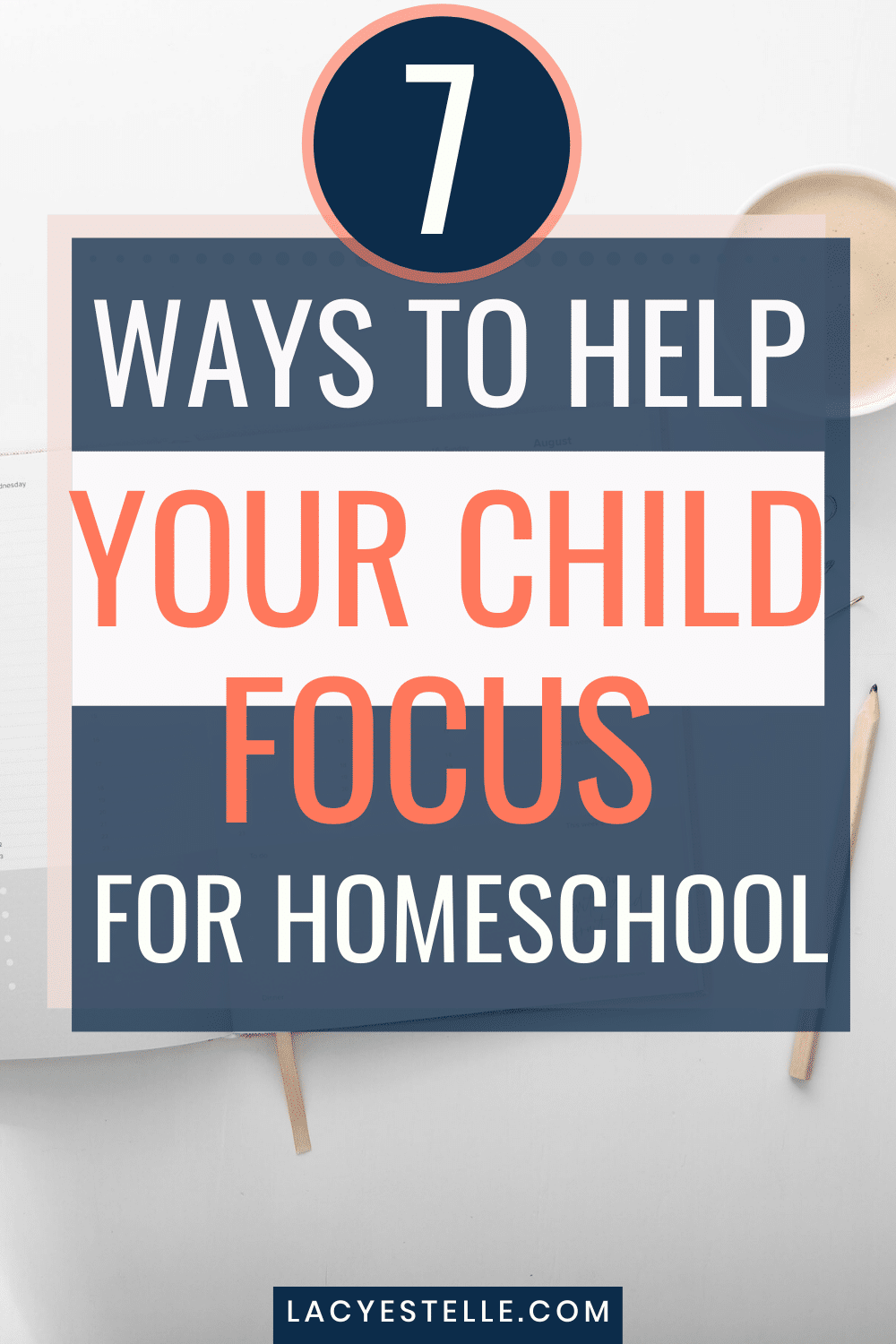 These 7 tips to help your ADHD Child focus during home school. It's not always easy to be in charge of education your different learner but these strategies work well.  